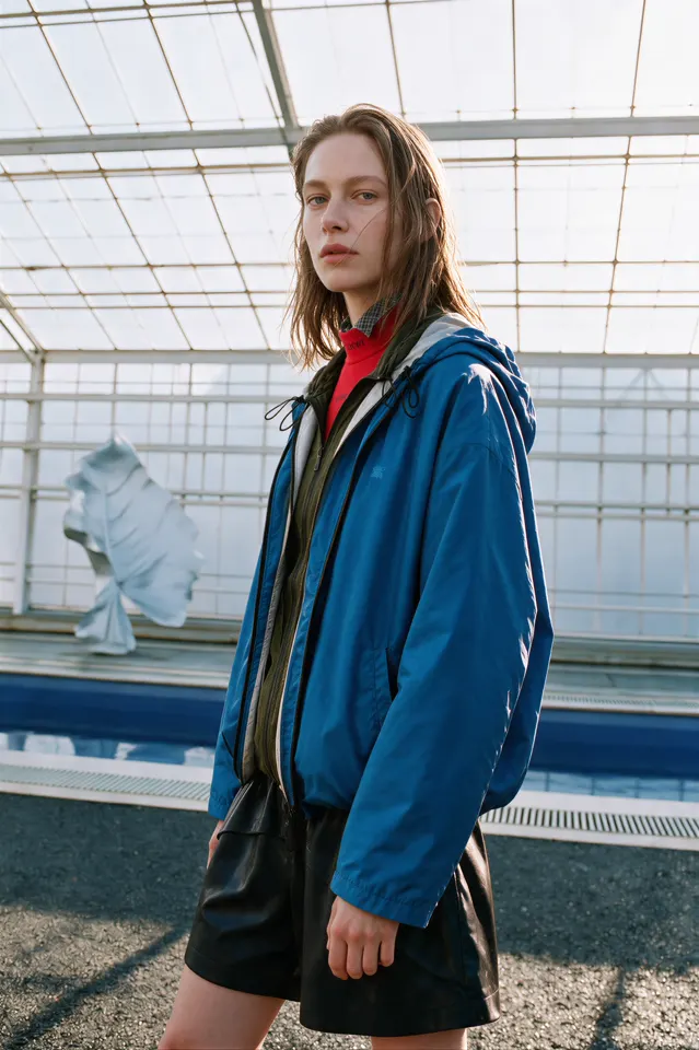 Fashion campaign photographed in a future ecology greenhouse, view 07