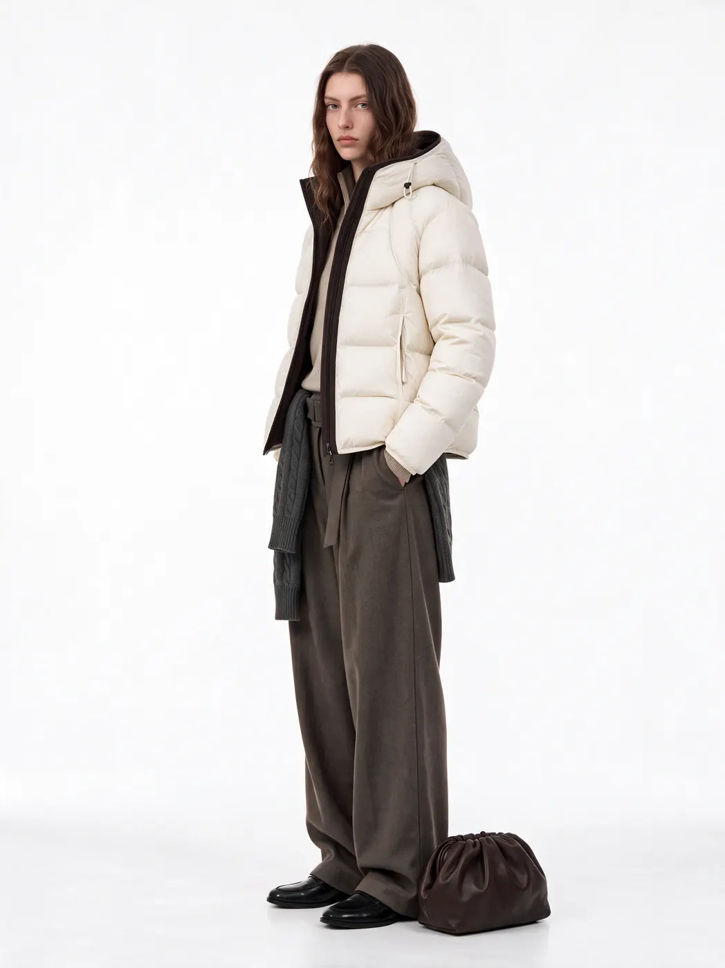 Full-body fashion e-commerce model image, view 17