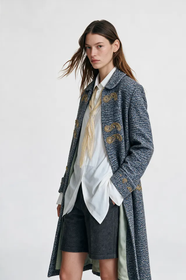 Dior-inspired fashion lookbook image, view 09
