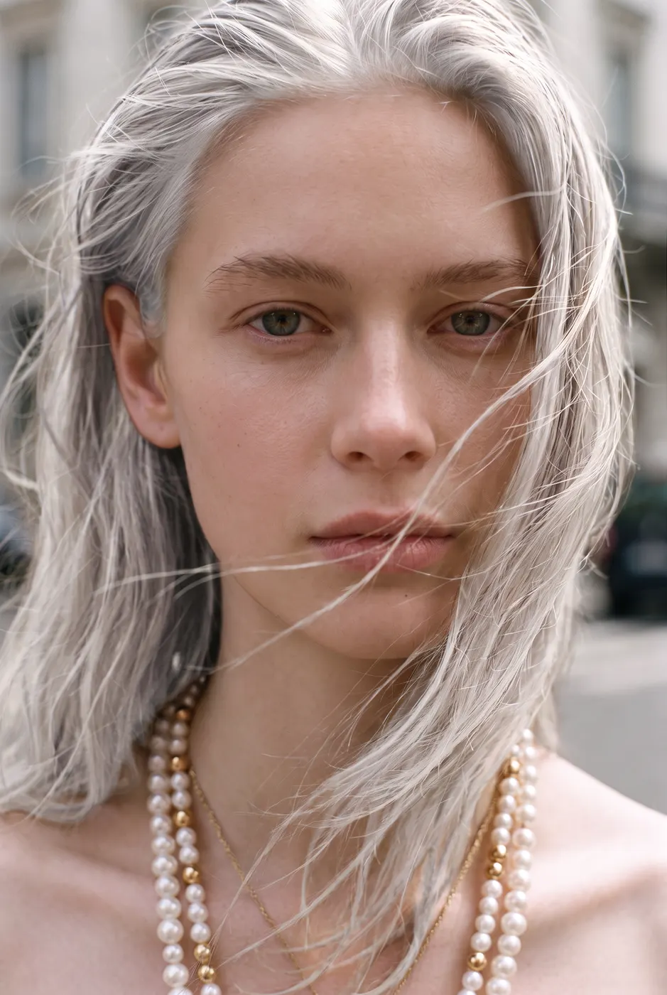 Fashion model face development portrait, view 06