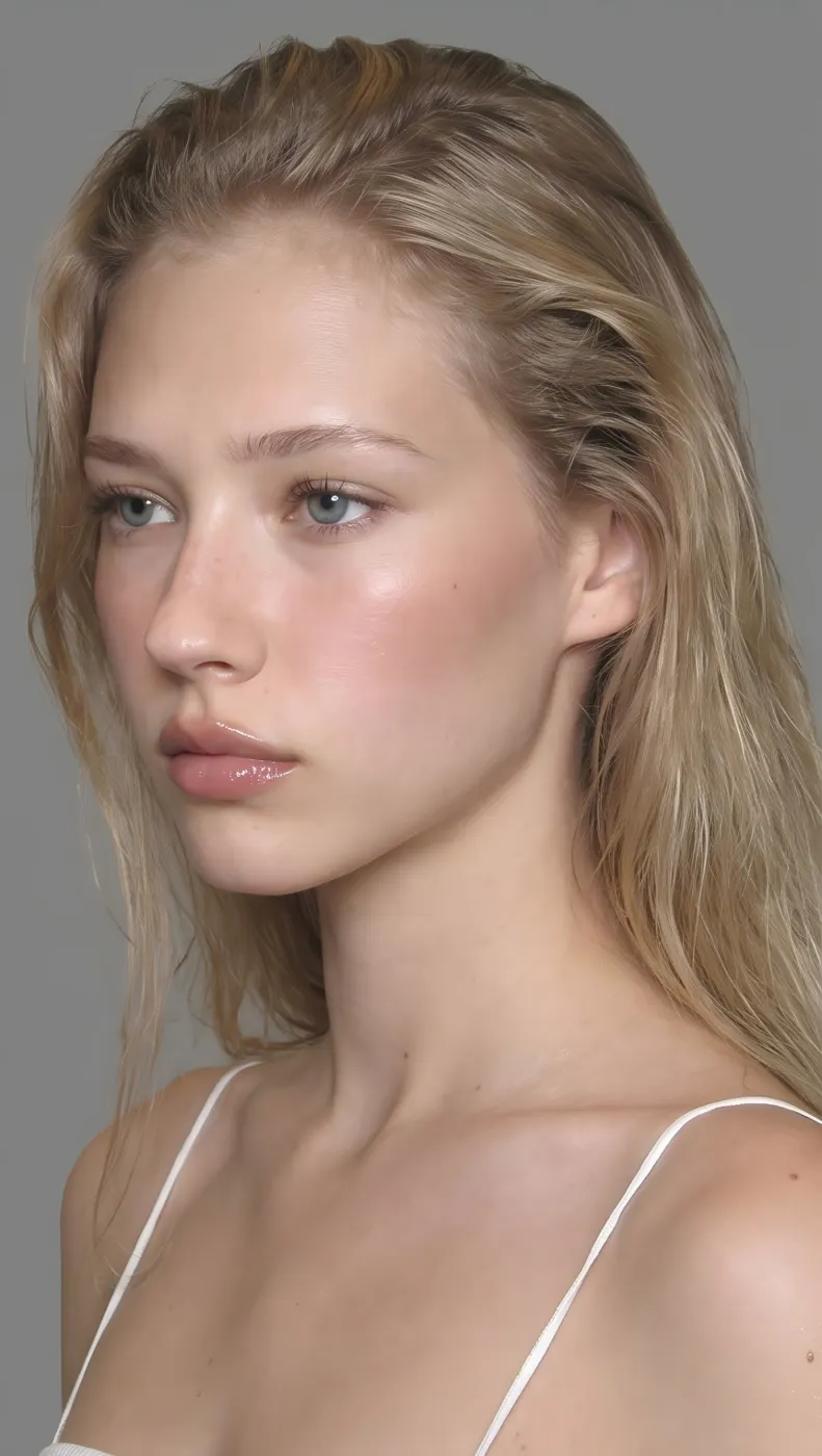 Fashion model face development portrait, view 16