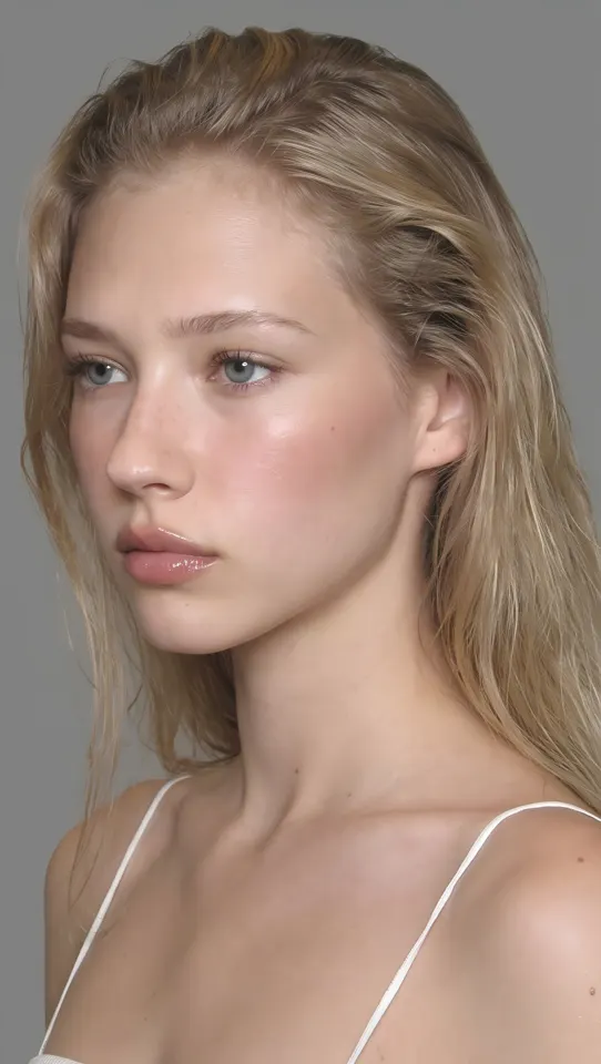 Fashion model face development portrait, view 16