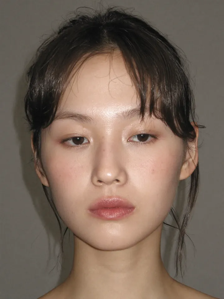 Fashion model face development portrait, view 24