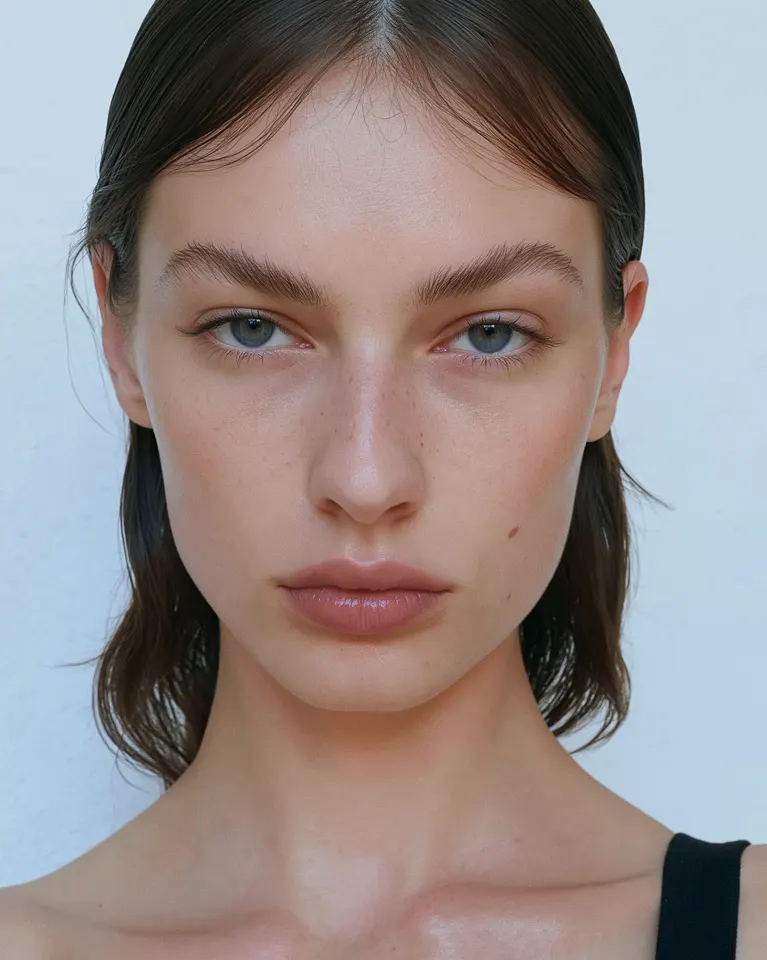 Fashion model face development portrait, view 31