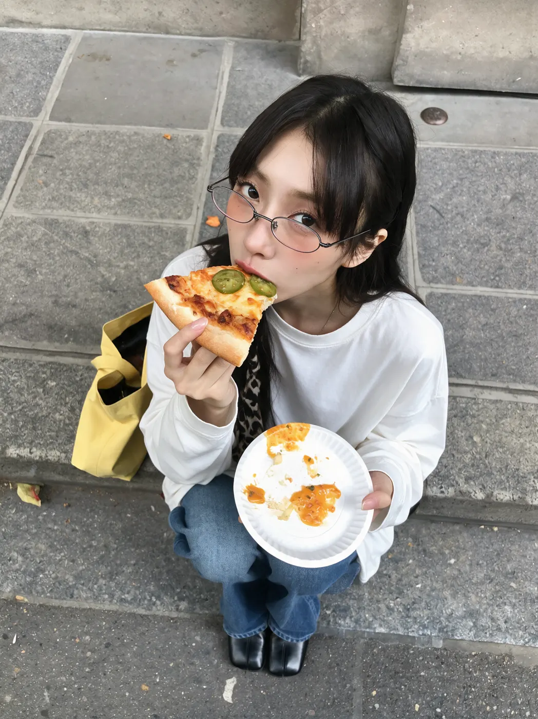 Everyday fashion styling in a casual lifestyle setting, view 19