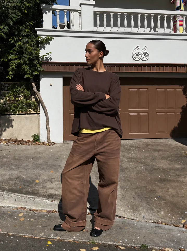 Everyday fashion styling in a casual lifestyle setting, view 21