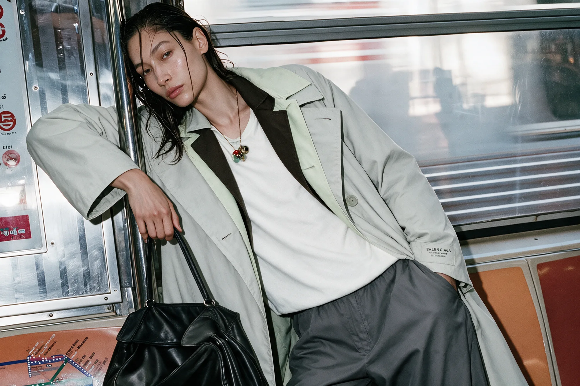 Balenciaga-inspired fashion campaign image, view 08