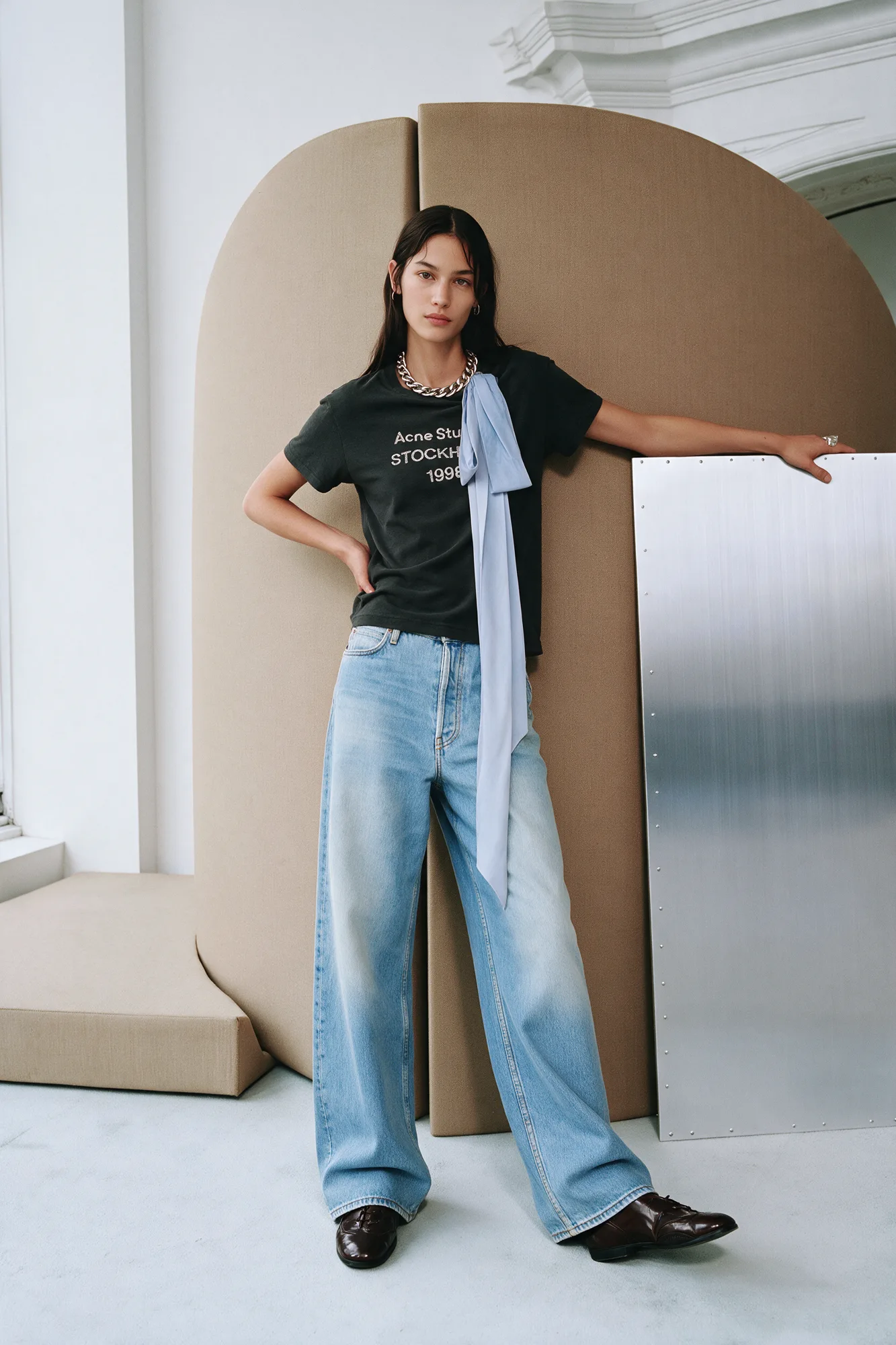 ACNE-inspired fashion lookbook image, view 05