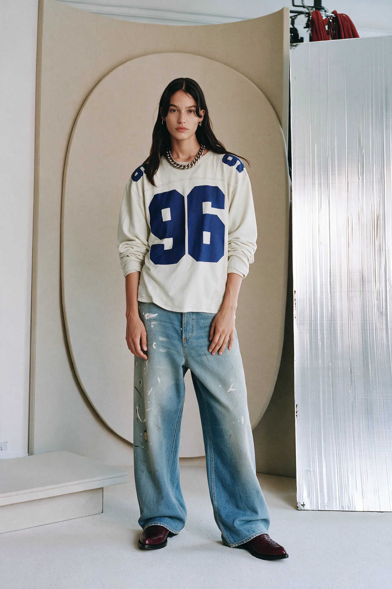 ACNE-inspired fashion lookbook image, view 07