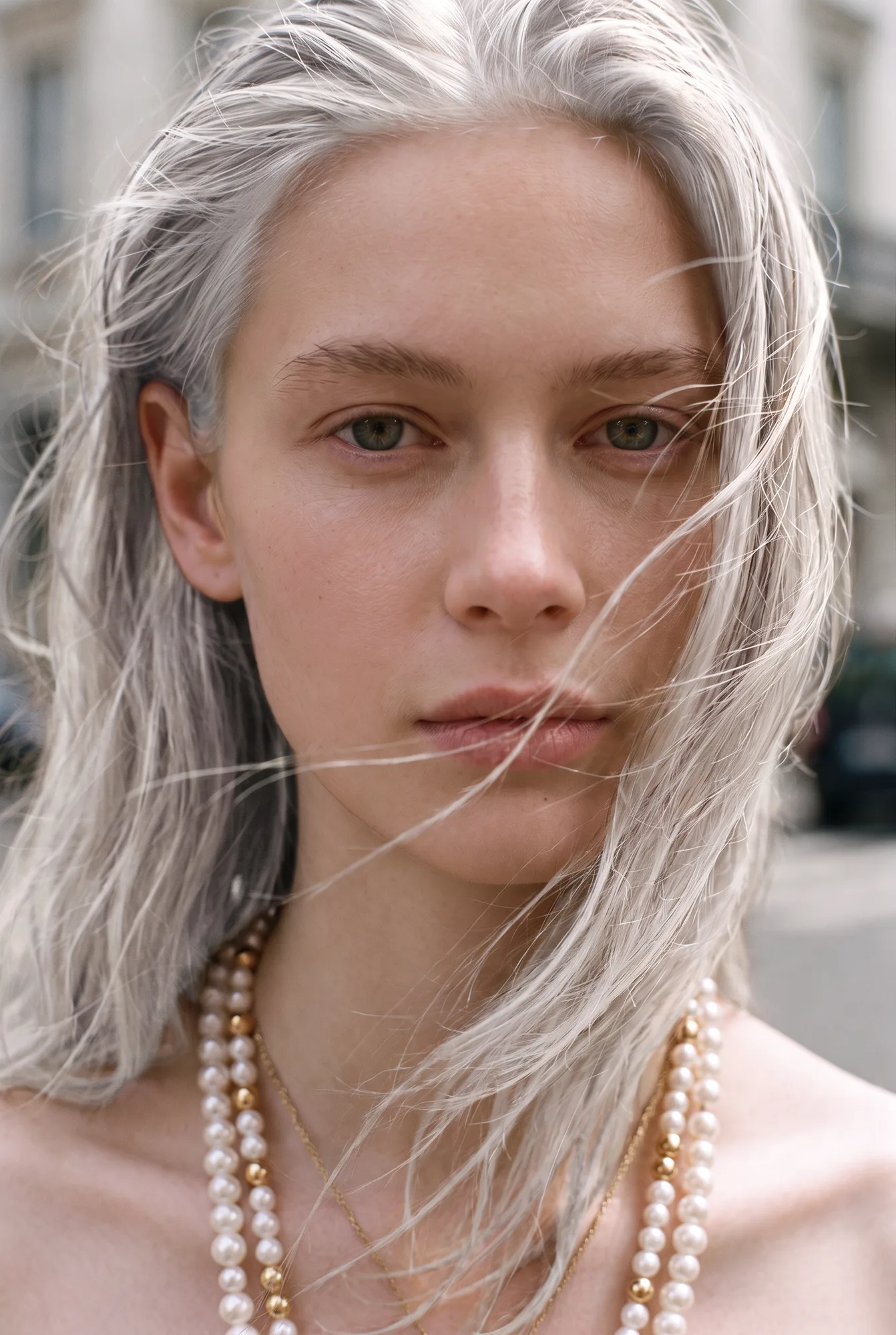 Fashion model face development portrait, view 06