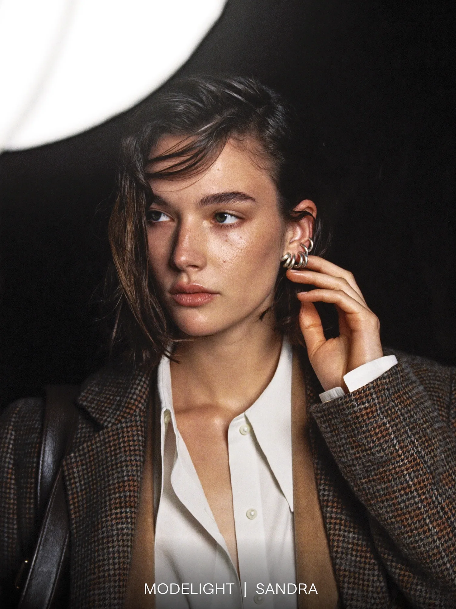 Fashion model face development portrait, view 14